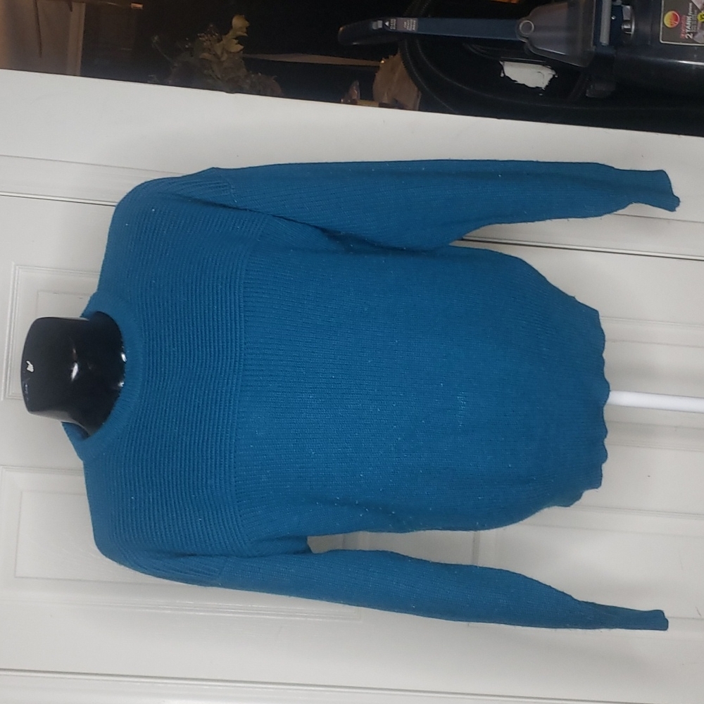 Claybrooke Aqua Dad Sweater Vintage Early 1990s Size Large